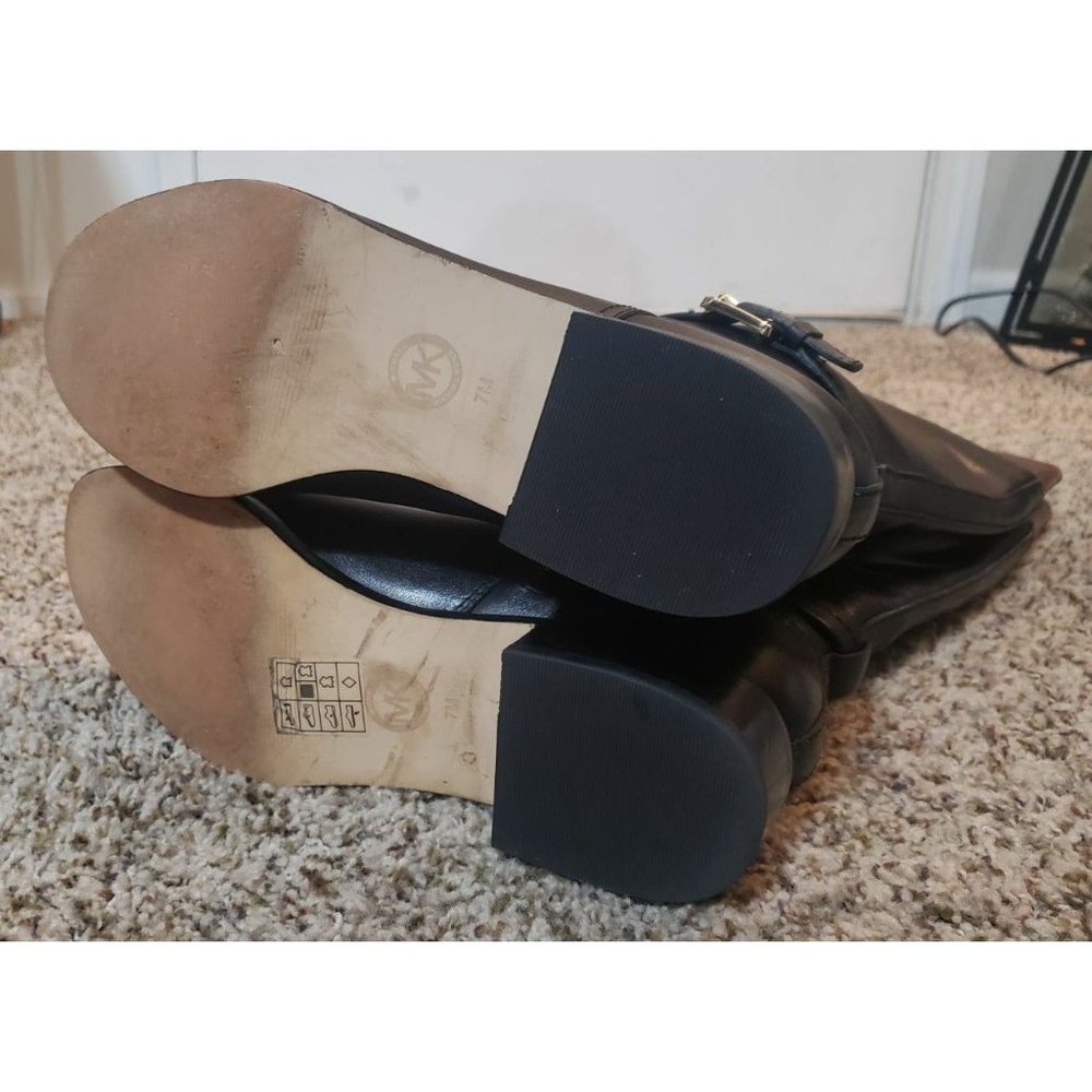 Michael Kors Stockard Tall Black and Brown Boots - Picture 2 of 6